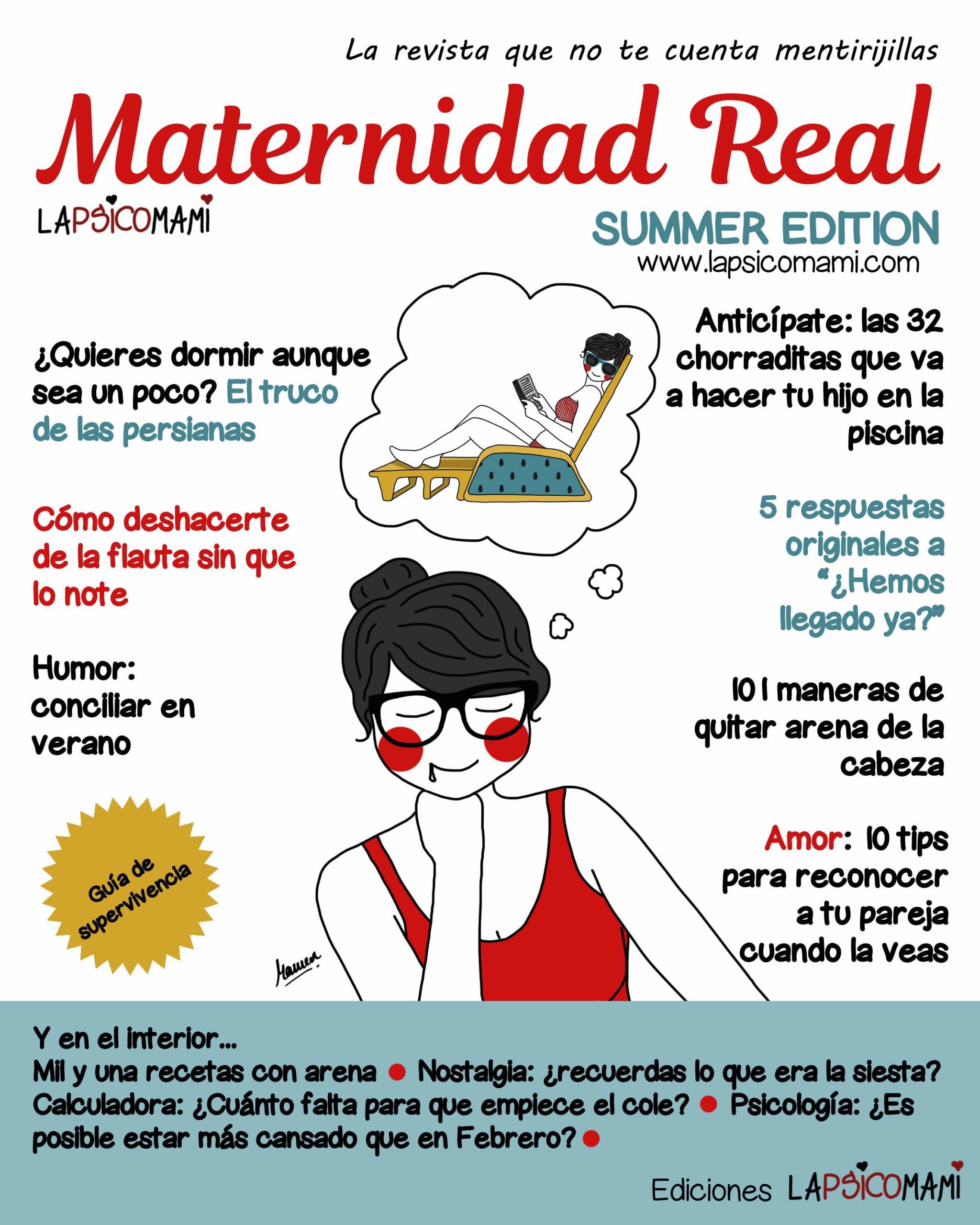 ilustración revista maternidad humor