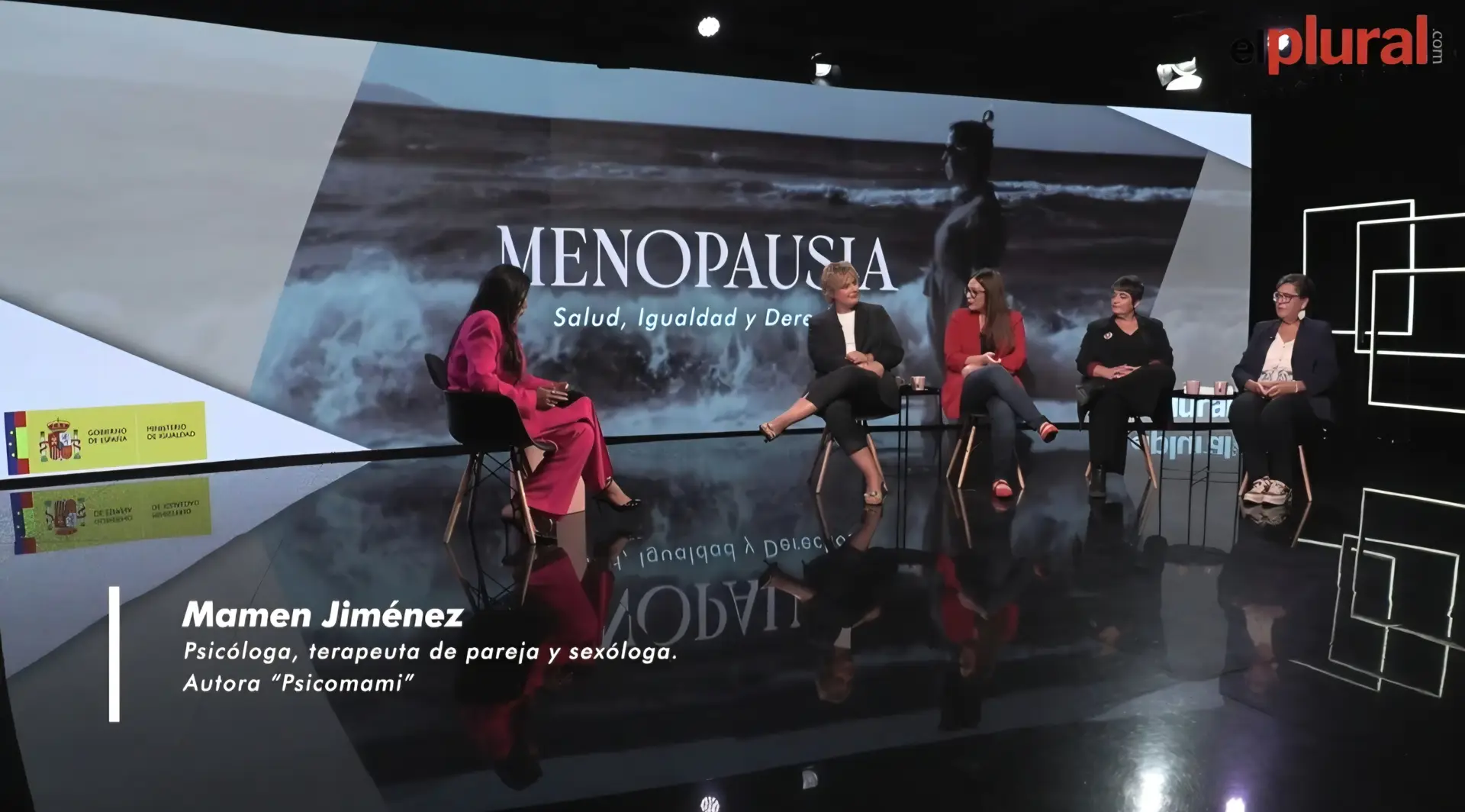 Mamen Jiménez en las jornadas Menopausia: salud, igualdad y derechos de El Plural con las ministras de Sanidad e Igualdad